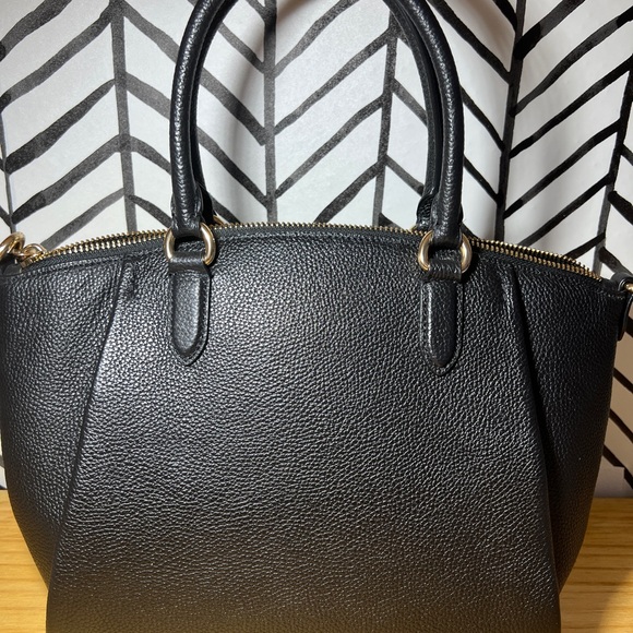 Coach Black Pebbled Leather Elsie - Picture 4 of 15